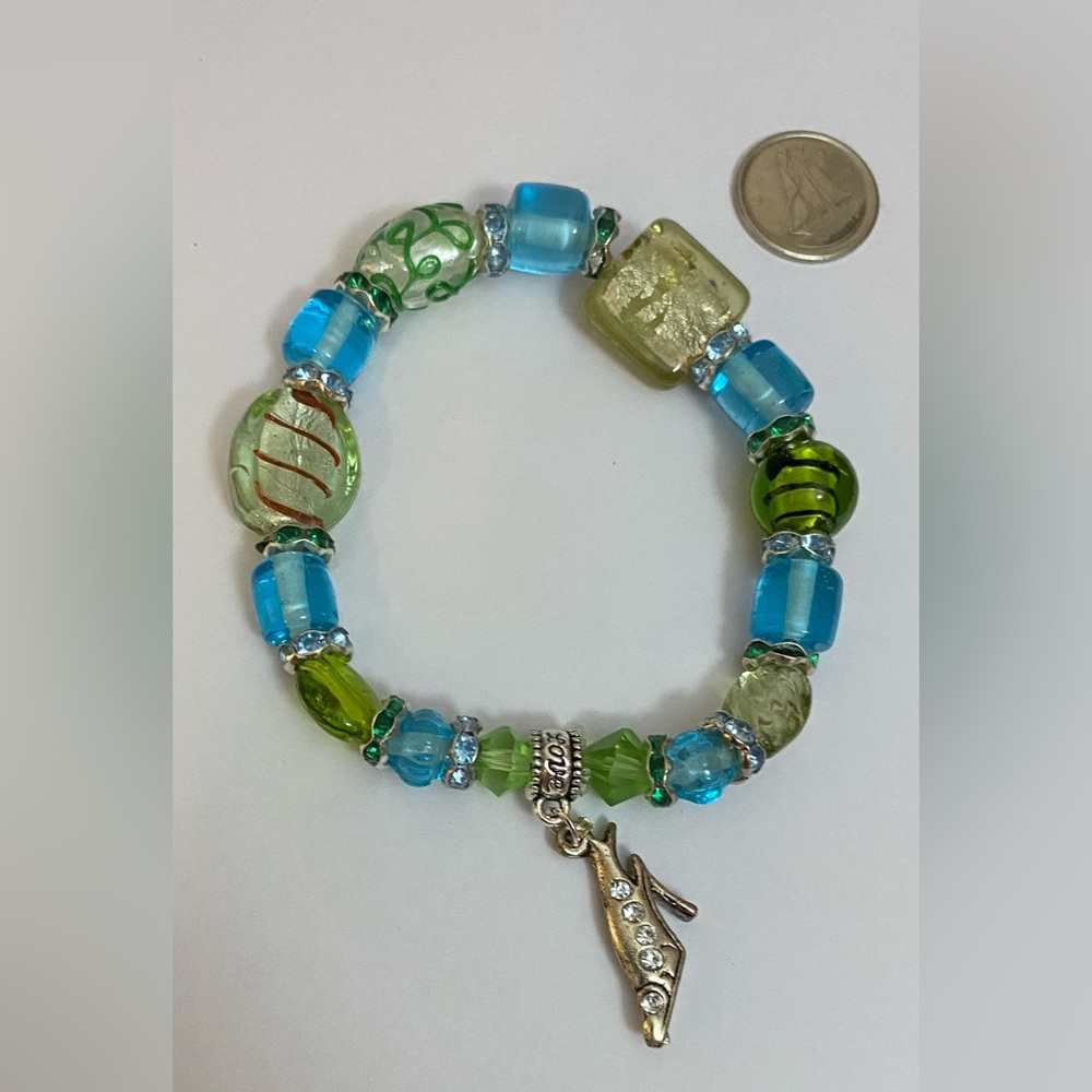 NEW Lampwork glass bracelet